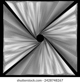  Rayas psicodélicas abstractas para el diseño de fondos de pantalla digitales. Patrón de arte lineal. Textura de moda. Diseño monocromo.Blanco y negro. Patrón de líneas de curva de geometría. Concepto futurista