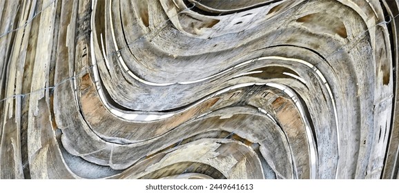 Abstract psychedelic stripes for digital wallpaper design. Line art pattern. Trendy texture. Monochrome design.Black and white. Geometry curve lines pattern. Futuristic concept