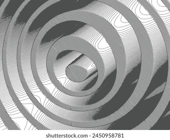  Abstract psychedelic stripes for digital wallpaper design. Line art pattern. Trendy texture. Monochrome design.Black and white. Geometry curve lines pattern. Futuristic concept
