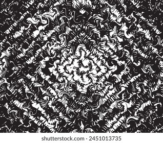  Abstract psychedelic stripes for digital wallpaper design. Line art pattern. Trendy texture. Monochrome design.Black and white. Geometry curve lines pattern. Futuristic concept