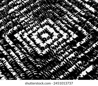  Abstractas rayas psicodélicas para el diseño de Fondos de pantalla digitales. Patrón de arte lineal. Textura de moda. Diseño monocromo.Blanco y negro. Patrón de líneas de curva de geometría. Concepto futurista