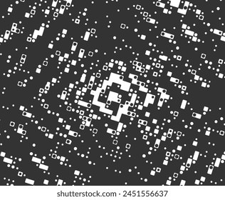 Abstract psychedelic stripes for digital wallpaper design. Line art pattern. Trendy texture. Monochrome design.Black and white. Geometry curve lines pattern. Futuristic concept