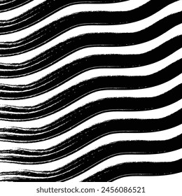 Abstract Psychedelic wavy lines.marble texture, vector marbling black and white,  wallpaper graphic design.liquid marble Pattern for creating artworks and prints, wallpaper.