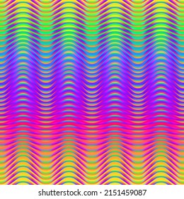 Abstract psychodelic wave. Vector seamless pattern.