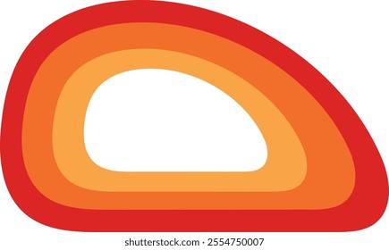 Abstract Psyhedelic Retro Rainbow Background
