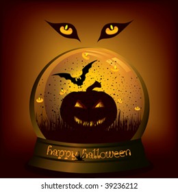 abstract pumpkin, halloween background vector