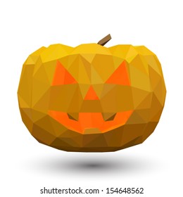 Abstract pumpkin head isolated