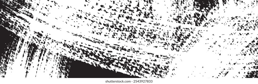 Fondo punk Abstractas con efecto glitch y textura de pincel afligido. Superposición de ruido para el aspecto de impresión de pantalla. Ilustración vectorial aislada