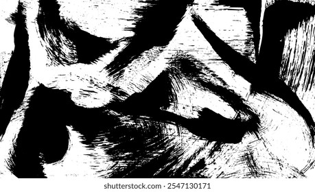 Abstract punk background with glitch effect and distressed brush texture. Noise overlay for screen print look. vector illustration isolated