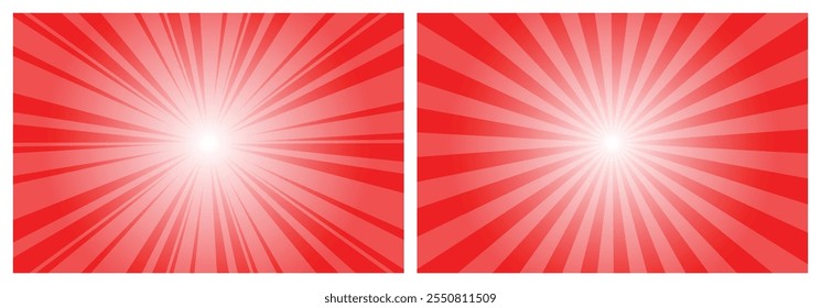 Abstract Pure Red Sunburst background. Editable Sunburst background, Sunburst, Sunbeam