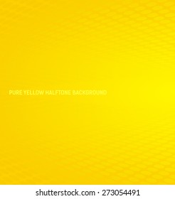 Abstract Pure Yellow Halftone Background