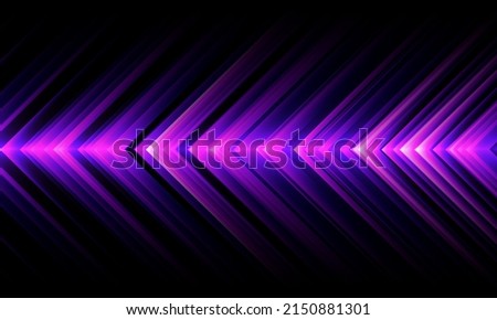 Abstract purple arrow light direction pattern design modern futuristic technology background vector illustration.