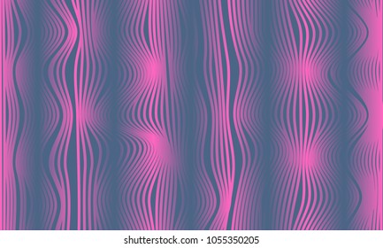 Abstract Purple Background with 3d Effect in Futuristic Style. Metal Grid. Trendy Background with Wavy Stripes and Gradient for Web Design, Presentation, Poster, Wallpaper, Banner, Illustration, Cover