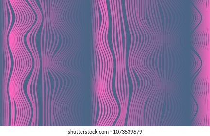 Abstract Purple Background with 3d Effect in Futuristic Style. Metal Grid. Trendy Background with Wavy Stripes and Gradient for Web Design, Presentation, Poster, Wallpaper, Banner, Illustration, Cover