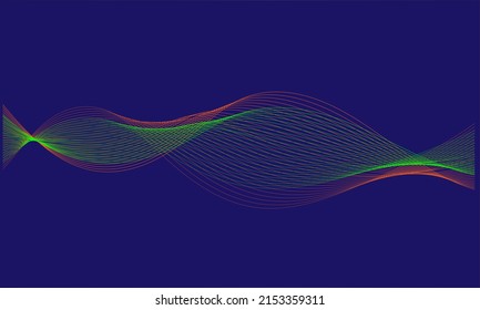 Resumen Fondo púrpura Hermoso Waveform Elementos gráficos Diseño Vector EPS-10