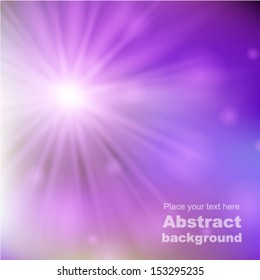 Abstract purple background with burst illustration.