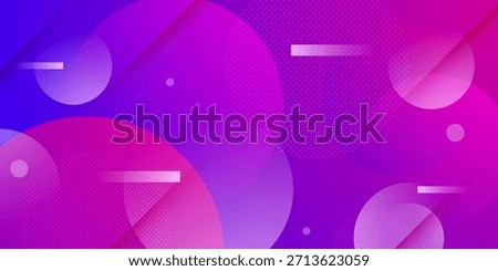 Abstract purple background with circle shapes pattern element concept design. Overlap shapes space banner style. Eps10 vector