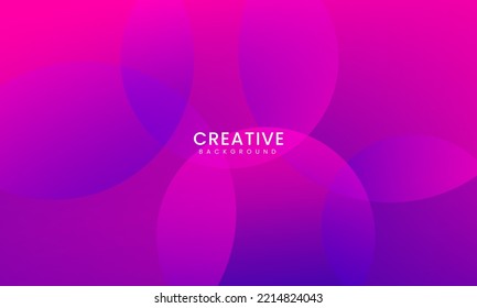 Resumen de fondo púrpura con círculos. Composición dinámica de formas. Ilustración del vector