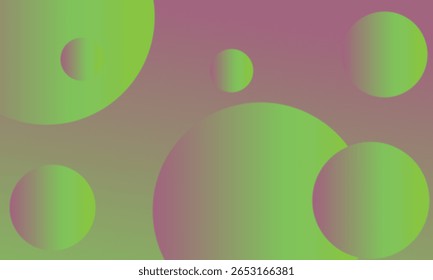 fundo roxo abstrato com círculos, fundo abstrato Esferas azuis flutuantes no fundo de gradiente Projeto abstrato