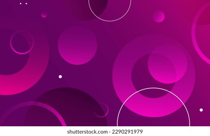 Abstract purple background with circles. Vector illustration