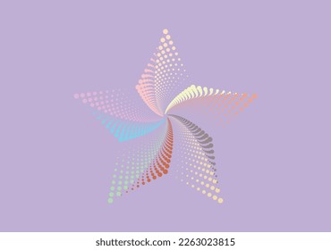 abstract purple background with colorful star dot pattern