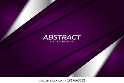 Abstract Purple Background Combine With Metallic Line