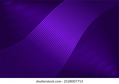 Abstract Purple Background with Curved Lines.