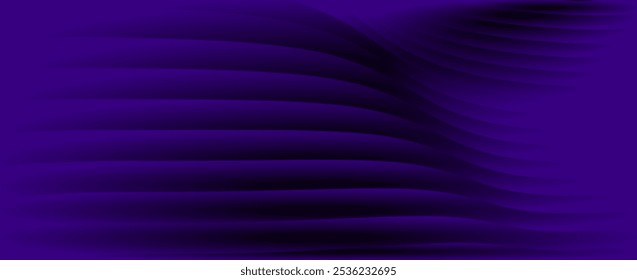 Abstract purple background with curved lines.