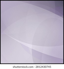 Abstract purple background with curved lines and transparent shapes