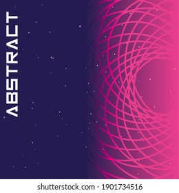 Abstract purple background design with pink flower Art and wallpaper theme Vector illustration