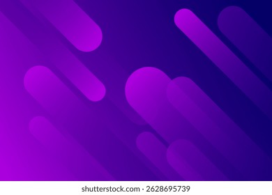 Fundo roxo abstrato com linhas diagonais. Composição de formas dinâmicas. Ilustração vetorial
