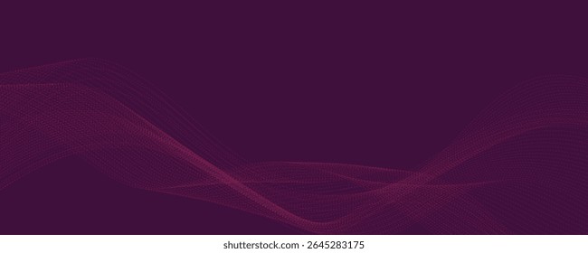 abstract purple background with dotted waves