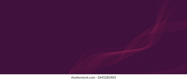 abstract purple background with dotted waves