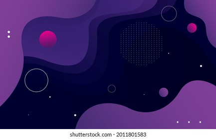 Abstract purple background. Dynamic shapes composition. Vector illustration