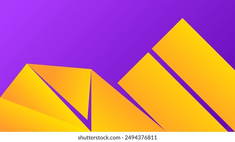 ABSTRACT PURPLE BACKGROUND ELEGANT GRADIENT SMOOTH LIQUID COLORFUL DESIGN WITH GEOMETRIC TRIANGLE SHAPES VECTOR TEMPLATE GOOD FOR MODERN WEBSITE, WALLPAPER, COVER DESIGN 