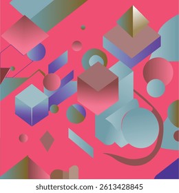 ABSTRACT PURPLE BACKGROUND ELEGANT GRADIENT SMOOTH LIQUID COLORFUL DESIGN WITH GEOMETRIC SHAPES VECTOR TEMPLATE GOOD FOR MODERN WEBSITE, WALLPAPER, COVER DESIGN 