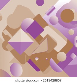 ABSTRACT PURPLE BACKGROUND ELEGANT GRADIENT SMOOTH LIQUID COLORFUL DESIGN WITH GEOMETRIC SHAPES VECTOR TEMPLATE GOOD FOR MODERN WEBSITE, WALLPAPER, COVER DESIGN 