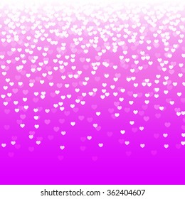 Abstract Purple Background Falling Hearts Vector Stock Vector (Royalty ...