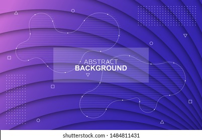 abstract purple background. geometric line shaped vector background template for presentation backdrop calendar magazine.