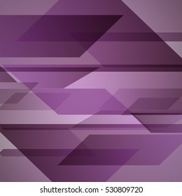 Abstract purple background with geometric shapes overlapping, stock vector