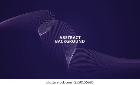 Abstract Purple Background With Glowing Wave Lines
, suitable for web design, digital art, and modern graphic projects.