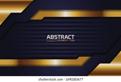 Abstract purple background with golden lines