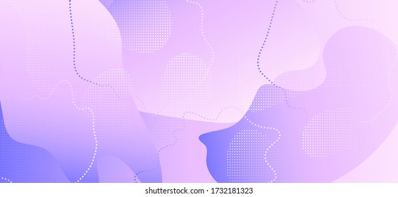 Abstract Purple Background. Gradient Geometric Shapes. Wave Journal. Contemporary Composition. Pink Creative Backdrop. Pastel Purple Brochure. Violet Memphis Design. Pastel Purple Poster.