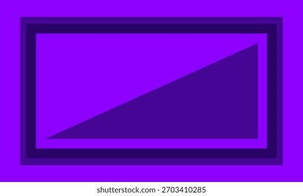 Abstract Purple Background with Layered Geometric Rectangle Frame and Diagonal Color Block Division