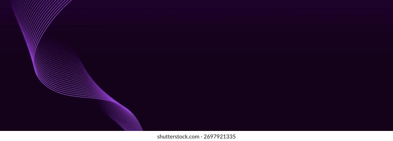Abstract purple background with light purple curved ray and sparkle. modern trendy design