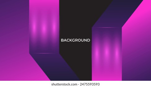 Abstract purple background with line. Mirror vertical frame overlap layer on dark space