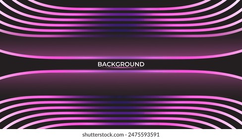Abstract purple background with line. Streaking shiny overlap layer on dark space