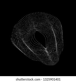 
Abstract purple background with lines on black. Vector illustration.