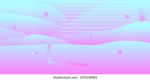 Abstract purple background with lines, vector