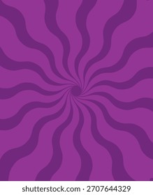 Fundo roxo abstrato com um padrão espiral ondulante hipnótico criando um efeito visual hipnótico e psicodélico, perfeito para projetos de design, banners e cenários criativos